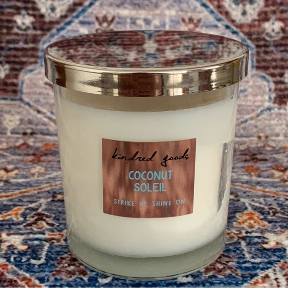 OLD NAVY Kindred Goods Coconut Soleil Single Wick Scented Candle Discontinued - Picture 1 of 5